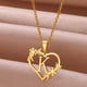 thumbnail image 1 of Collar con letras inglesas huecas en forma de corazón para mujer, collar creativo con nombre de flor de amor de acero inoxidable, 1 of 4