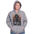 thumbnail image 3 of All in This Together Social Justice Zip Up Hoodie Men's Women's Brisco Brands X, 3 of 6