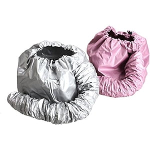 PinesC 2 Pcs Bonnet Séchoir à cheveux Portable Safe Femmes Séchoir a cheveux doux Bonnet Sèche-cheveux Hotte Soft Hat Séchoir pour cheveux pour souffleur (un autre livre est rose)
