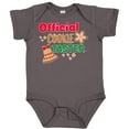thumbnail image 3 of Inktastic Christmas Official Cookie Taster with Bell and Star Cookie Boys or Girls Baby Bodysuit, 3 of 5
