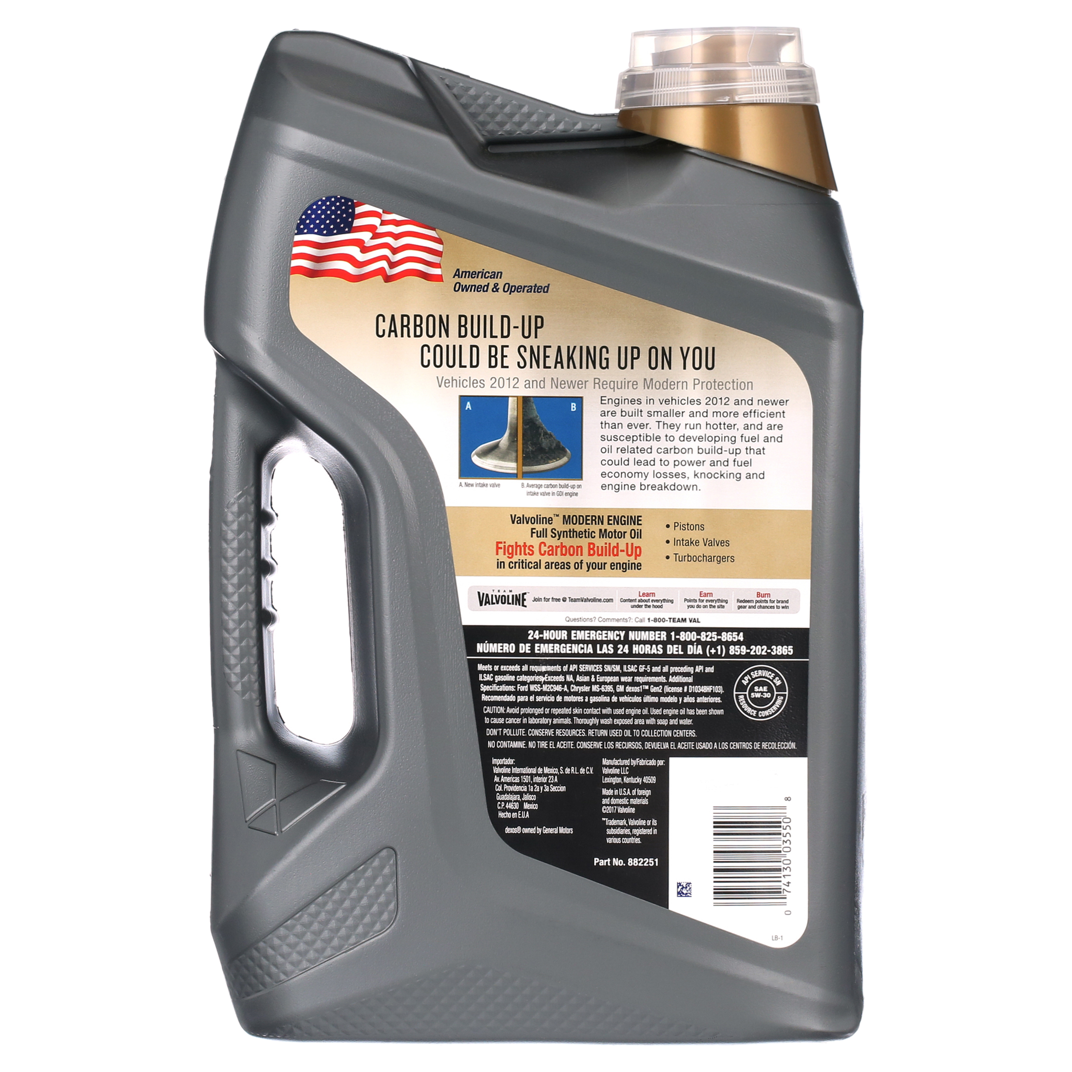 Valvoline Modern Engine SAE 5W-30 Full Synthetic Motor Oil 5 QT