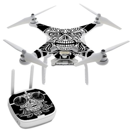 Skin Decal For Dji Phantom 3 Professional Drone / Tribal Skull