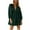 Army Green, variant on Quinlirra Sundresses for women 2024 midi Women's Fashion Casual Summer Three-quarter Sleeve V-Neck Mini Dresses