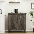 thumbnail image 3 of Dragonpad Adjustable Shelves USA Farmhouse Sideboards, MDF Engineered wood Oak, 3 of 9