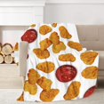 thumbnail image 4 of Blanket Food Blanket For Adults, Chicken Nuggets Gifts Soft Fluffy Blanket For, 4 of 7