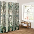 thumbnail image 5 of Vintage Butterfly Bathroom Curtain 72 Inch Shower Stall Curtain with Hooks, Pastoral Botanical Teal Spring Summer Waterproof Polyester Bath Curtain Washable Bathtub Curtain 36''x 72'', 5 of 6