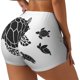 thumbnail image 1 of Balery Family Of Sea Turtles Pantalones cortos de entrenamiento estampados para mujer, sin costuras, ajustados, para gimnasio, yoga, correr, deportes, ejercicio activo, fitness.-Small, 1 of 8