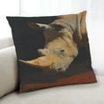 thumbnail image 1 of Ahgly Company Animals Rhinoceros Indoor Throw Pillow, 18 inch by 18 inch, 1 of 6