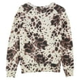 thumbnail image 2 of n:philanthropy Womens Belize Spotted Sweatshirt, Brown, X-Large, 2 of 2