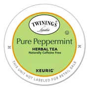 New TWININGS Tea K-Cups Peppermint Tea 0.11 oz K-Cups 24/Box 08760