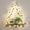 Ivya*1, variant on Floating Shelves for Wall, Set of 2 Macrame Hanging Shelf with Artificial Ivy & LED Lights, Boho Room Decor for Bedroom Living Room