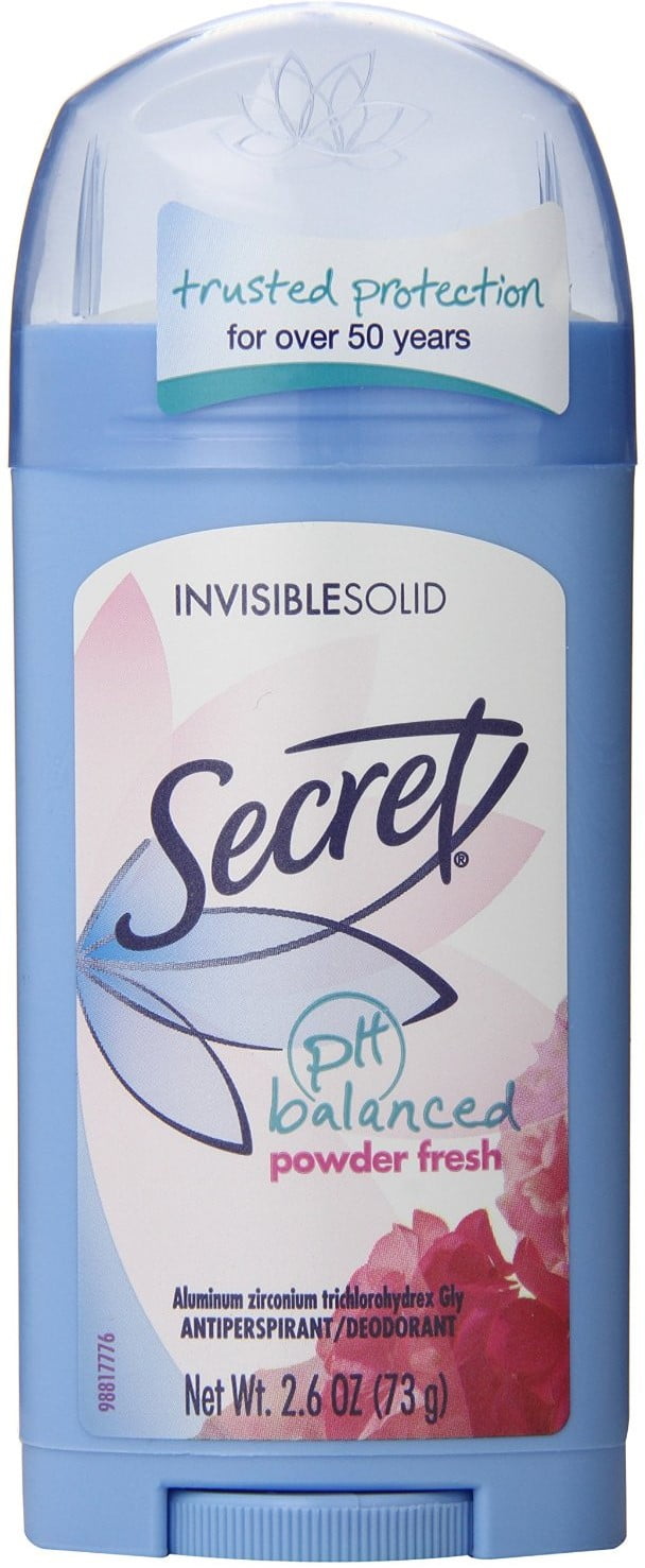 Een zin januari Vluchtig Secret Anti-Perspirant Deodorant, Invisible Solid, Powder Fresh 2.60 oz  (Pack of 3) - Walmart.com