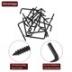 thumbnail image 4 of Paquete de 40 ganchos en forma de L, ganchos de tornillo de ángulo recto de 1-1/2 pulgadas para colgar, negro, 4 of 7