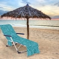 thumbnail image 3 of Pool Chaise Lounge Cover Absorbent Beach Chair Cover with Pockets, 3 of 7