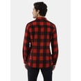 thumbnail image 4 of Burnside Men's Modern Fit Plaid Flannel Shirt with Long Sleeves, Sizes S-2XL, 4 of 5