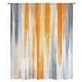 thumbnail image 2 of Orange Gray Sheer Curtains 72 Inch Length, Light Filtering Voile Curtain Panel, Retro Country Abstract Ombre Aesthetic Rod Pocket Drapes Window Treatments for Living Room Bedroom 52"x72", 2 of 9