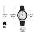 thumbnail image 3 of On Sale! Womens Watches ,Mothers Day Gift for Grilfriend Women's Watch Quartz Dial Digital Watch Frosted Leather Strap Ladies And Girls' Watch,Black Buy 2 Save 10%, 3 of 4
