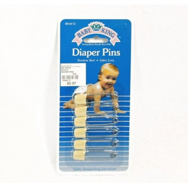 BABYKING DIAPER PINS 6PACK