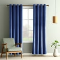 thumbnail image 1 of Curtain Velvet Thickened Blackout Roman Rod Bedroom Living Room Hotel Solid Color Polyester Curtain-week, 1 of 4