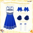 thumbnail image 6 of SUOSDEY Girls Cheerleader Costume Outfit Set,Kids Sleeveless Cheerleading Uniform for Party Birthday Halloween, 6 of 7