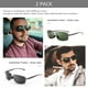 thumbnail image 3 of Gafas de Sol SUNGAIT Ultraligeras Rectangulares para Hombre SGT458QH-QMLV-6, 3 of 7