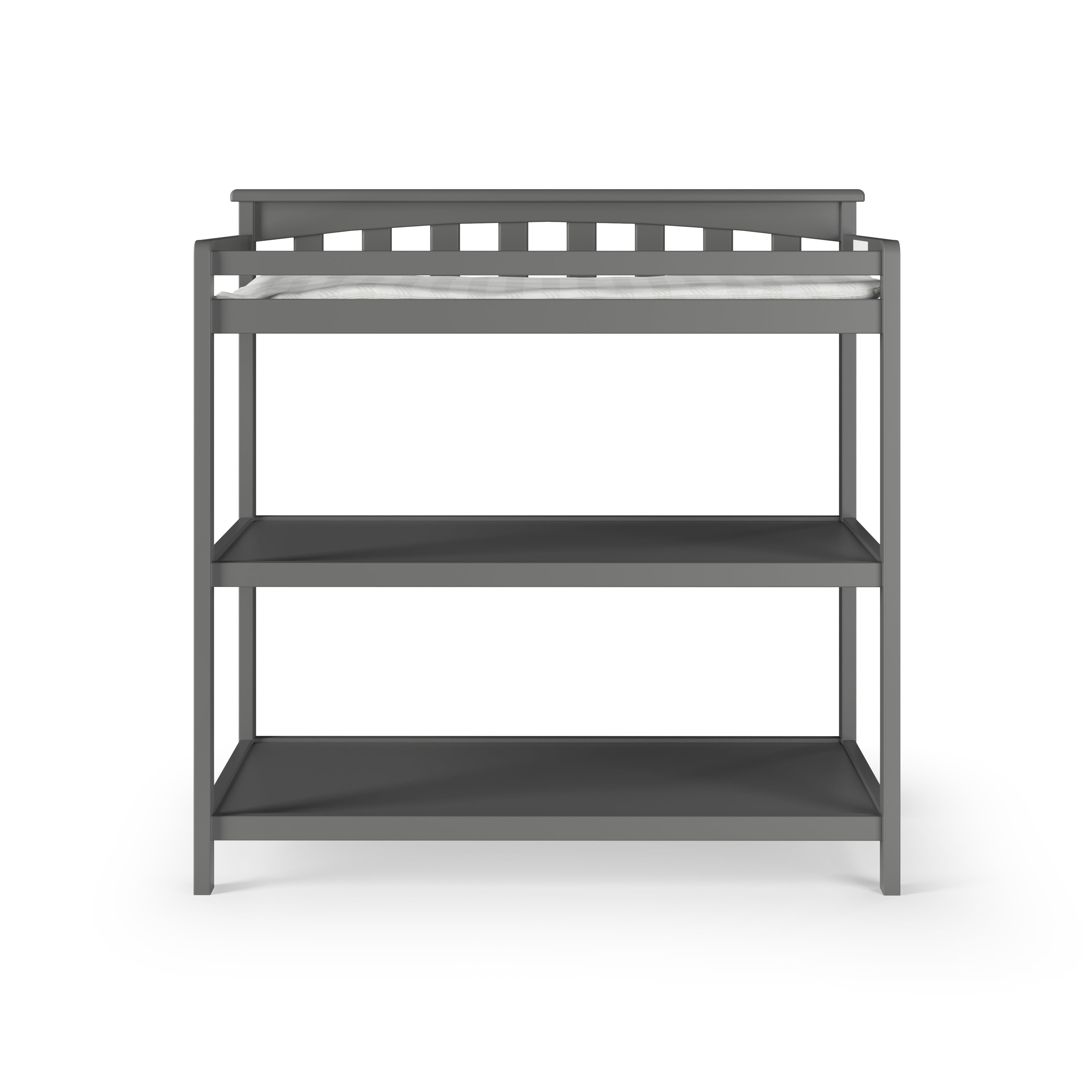 Child Craft Flat Top Changing Table, Cool Gray