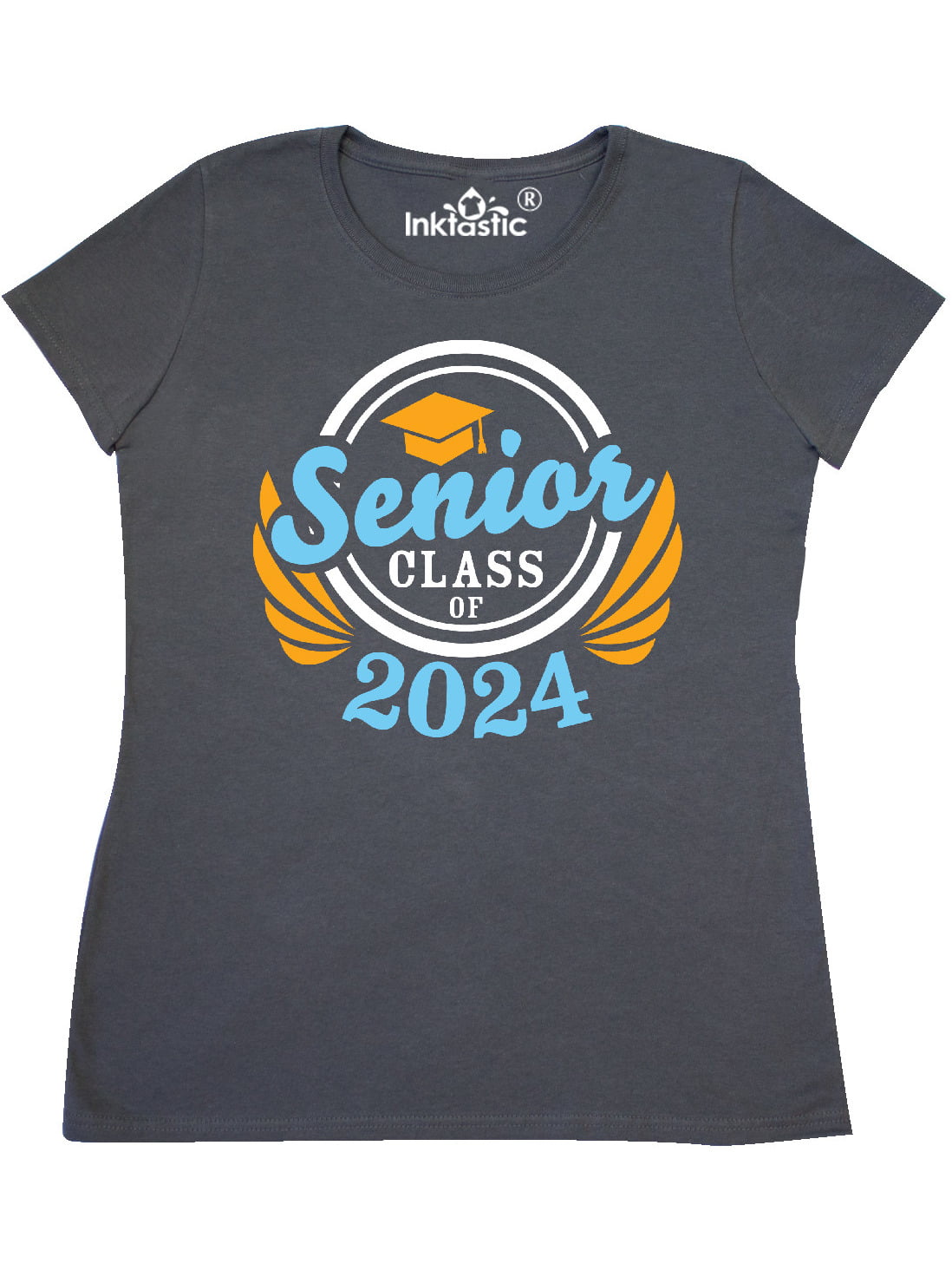 INKtastic Senior Class of 2024 in Gold and Blue with Graduation Cap