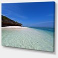 thumbnail image 2 of Gorgeous Blue Beach during summer - Modern Seascape Canvas Artwork, 2 of 3