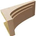thumbnail image 6 of 12"W x 24"D x 12"H Wide Rockford Rough Cedar Woodgrain TimberThane Corbel, Primed Tan, 6 of 6