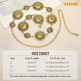 thumbnail image 7 of WHIPPY Womens Metal Waist Chain Belt Western Belts for Dresses Jeans, 7 of 7