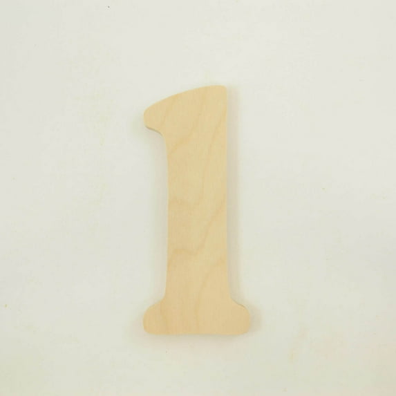 Package of 1, 14 Inch X 3/4" Thickness Baltic Birch Wood Letter l in The Goudy Heavy Font, Thick, Lower Case for Art & Craft Project, Made in USA