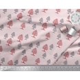 thumbnail image 2 of Soimoi Polyester Crepe Fabric Tree Block Print Fabric by The Yard 52 Inch Wide, 2 of 3