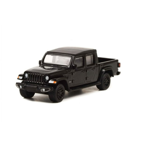 2021 Jeep Gladiator Pickup w/ Bed Cover, Black - Greenlight 28090E/48 - 1/64 scale Diecast Car