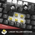 thumbnail image 3 of MageGee 75% Mechanical Gaming Keyboard, Compact Blue Backlit Wired Gaming Keyboards EVA Foam, Knob Control, 3 of 9