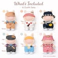 thumbnail image 3 of 17cm Doll Clothes Set - Cute Bunny Outfits for Doll Collectors and Fashion Enthusiasts, 3 of 5