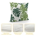 thumbnail image 4 of Acheng Short Plush Pillowcase 1 Piece - Palm Leaves with Lush Branches and Leaves, Tropical Jungle Palm Leaves with Charming Colors White, 4 of 5