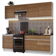 thumbnail image 1 of Cocina Integral Madesa 08 Glamy 240cm - Blanco/Marrón, 1 of 5