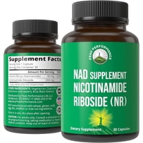 Peak Performance Nicotinamide Riboside (NR) & Niacinamide Supplement, 300mg, 30 Capsules