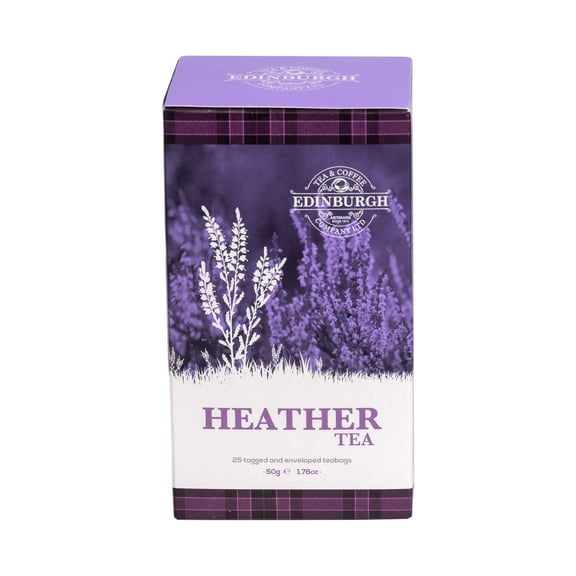 Edinburgh Tea & Coffee Company Premium Tea Bags Tea, Handcrafted in Scotland – Heather Tea, 25 Sachets