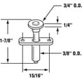 thumbnail image 3 of Bi-Fold Door Spring-Loaded Guide Wheel (2-pack), 3 of 3