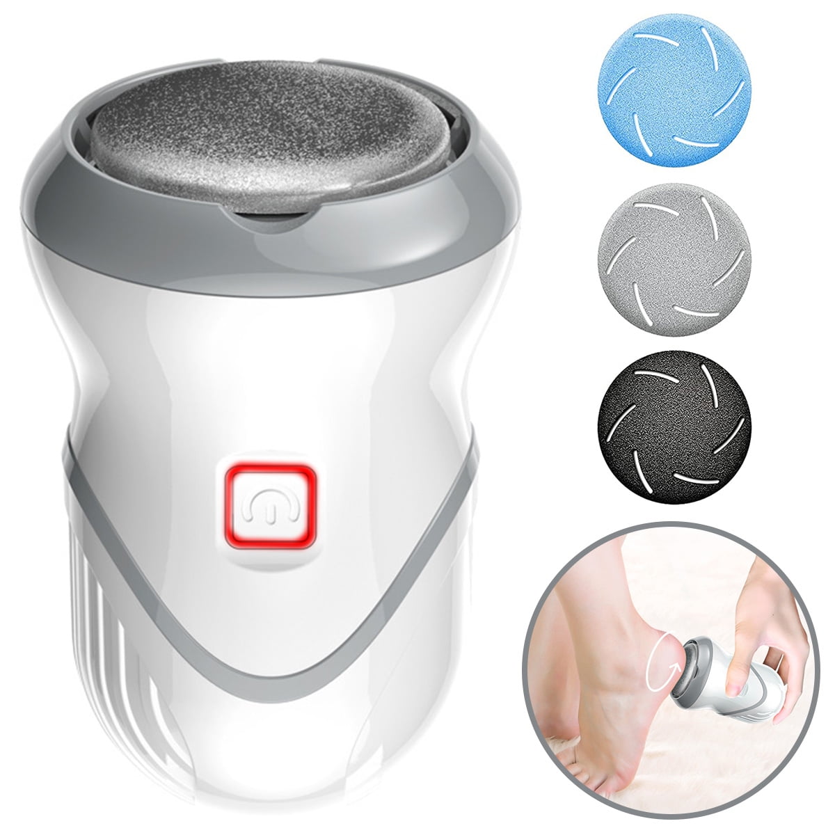 JTWEEN Electric Feet Callus Remover Portable Rechargeable Foot Grinder