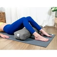 thumbnail image 4 of Sol Living  Rectangular Yoga Bolster Meditation Cushion - Cotton - 26" x 8" x 5" Purple, 4 of 5
