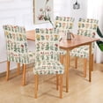 thumbnail image 2 of Yayeee 4 Pack Dining Chair Covers Stretch Parson Chairs Slipcovers Seat Protector, Red Floral, 2 of 6