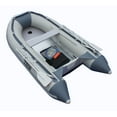 thumbnail image 2 of Boatify 8.9 ft Inflatable Boat Raft Dinghy Pontoon Boat Kayak with Aluminum Floor Grey, 2 of 3