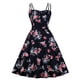 thumbnail image 2 of Vestido ajustado sin mangas con cordones y estampado floral sexy para vacaciones de moda para mujer Pompotops  ghjkhdj19441, 2 of 8