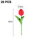 thumbnail image 2 of 20 flores de seda de tulipán sintético de 13.0 in para decoración del hogar, centro de mesa, ramo de boda Ormromra, 2 of 5