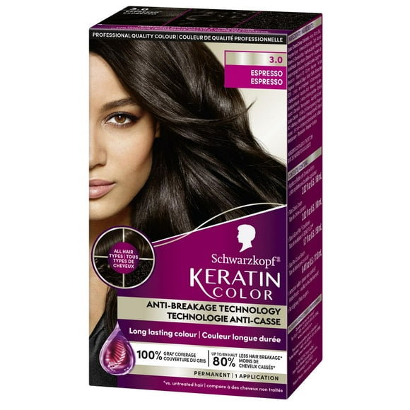 Schwarzkopf Keratin Color Permanent Hair Color Cream