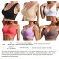 thumbnail image 2 of Minnieouse Sujetador deportivo inalámbrico para mujer, chaleco para dormir, para correr, para correr, para verano, a prueba de golpes, transpirable Ropa interior Rojo Minnieouse AP013078-04, 2 of 6