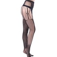 thumbnail image 3 of Intimates Women's Long Tube Suspender Socks Open File Temptation Panties Silk Stockings, 3 of 8