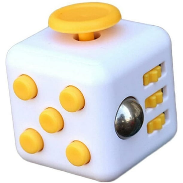 High Fidget Cube-White and Yellow - Walmart.com